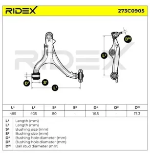 Braccio sospensione per JEEP- 52089980AD, 52089980AF, 52089980AG 52089980AI