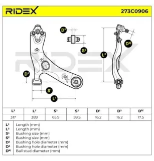 Braccio sospensione per TOYOTA - 4806812300, 480680F030, 4806805080, 4806802140, TOYOTA (FAW)- 4806802180