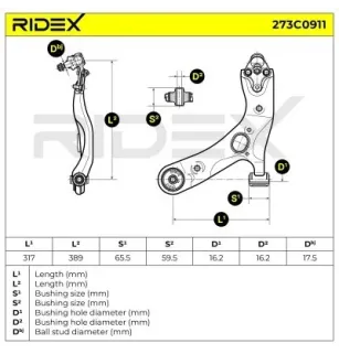 Braccio di sospensione per TOYOTA - 4806912300, 480690F030, 480690F020, 4806905080, TOYOTA (FAW)- 4806902180