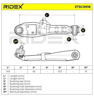 Braccio sospensione per MITSUBISHI- MR414939