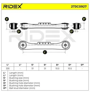Brazo de suspensión para JEEP - 52088520