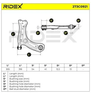 Querlenker für AUDI, SEAT - 6R0407152F, 6R0407152C, 6R0407152A, SKODA - 6R0407152F, VW - 6R0407152A 6R0407152F