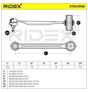 Brazo de suspensión para MERCEDES-BENZ- 2203500453 A2203500453