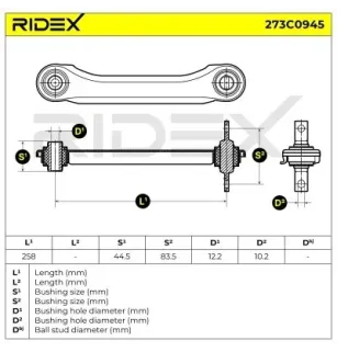 Braccio sospensione per MITSUBISHI- MR130479