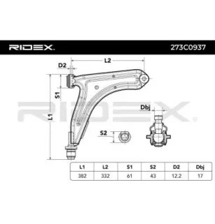 Braço de suspensão para VAG -171407153D, VW- 171407153D