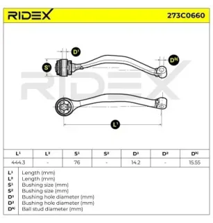 Braccio di sospensione per BMW OSCA- 13340