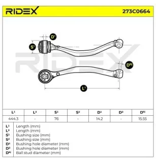 Braccio sospensione per BMW OSCA- 13341