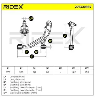 Querlenker für CHRYSLER- 04766543AA, 04766543AC, 04766543AD, 4766543AA, 4766543AC, 4766543AD