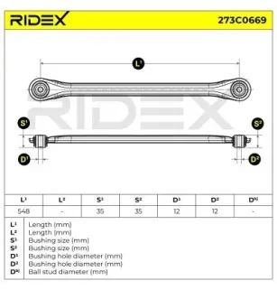 Querlenker für FORD, JAGUAR- 1117859, 1118921, 1S715K743AB 1S715K743AC
