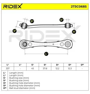Querlenker für AUDI, SEAT, SKODA, VW- 8E0501529F, 8E0501529G, 8E0501529K 8E0501529P