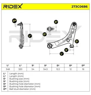 Braccio di sospensione per HYUNDAI, KIA- 5450007160 5450007161