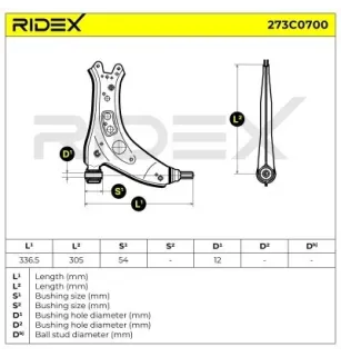 Querlenker für SEAT, SKODA, VW- 6Q0407151D, 6Q0407151E 6Q0407151L