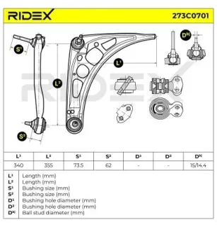 Braccio sospensione per BMW MINI- 31121094465