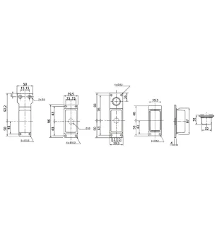 FE88 - Umriss- und Umrisslampen 12/24V Kristall + rot VIGNAL 188010