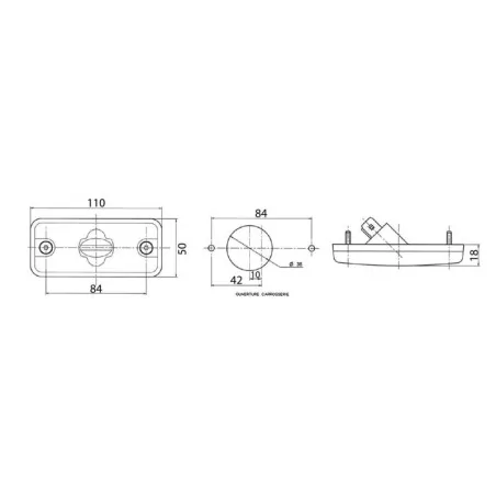 FPL93 - Feu de position latéral Ampoules 12/24V ambre Fiat, Renault Trucks vignal 193280