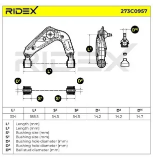 Bras de suspension pour NISSAN- 54524EB300 54524EB30A