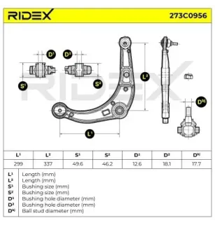 Bras de suspension pour RENAULT- 7700807580 7700823580