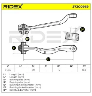 Bras de suspension pour MERCEDES-BENZ- 2123303011, 2123304000, A2123303011 A2123304000