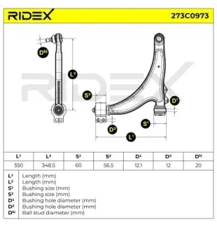 Bras de suspension pour OPEL - 352869, 352871, 352520, VAUXHALL- 13273604, 13280210, 13318884, 13318886 22792990