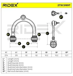Bras de suspension pour MERCEDES-BENZ- 2113305507 A2113305507