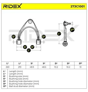 Bras de suspension pour LEXUS - 4863059025, TOYOTA- 4863059025