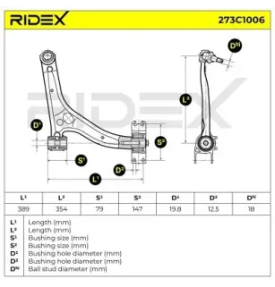 Bras de suspension pour INFINITI - 545005DA0A, MERCEDES-BENZ- 2423300800, 2463301807 2463304800