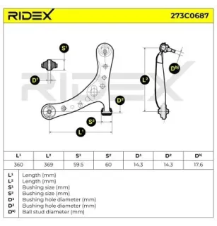 Bras de suspension pour TOYOTA- 4806929265, 4806949045 4806949065