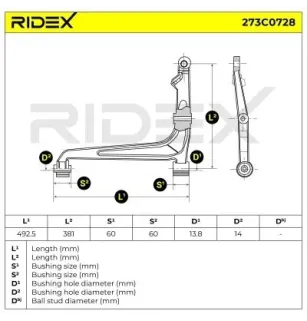 Bras de suspension pour VAG VW- 7D0407151A