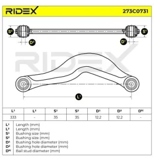 Bras de suspension pour FORD- 1377353, 1381446, 1387629, 1457609, 1509830, 1509831, 1737518, 1377354, 1377355, 1381447