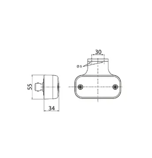 FE94 - Luz de posición delantera Bombillas 12/24V cristal vignal 194150