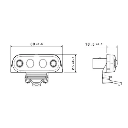 FE07 - Feu de position cabine LED vignal 207000