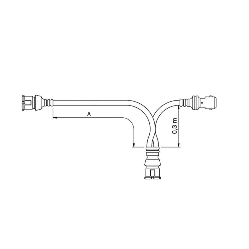 FCA – JPTF/JPTM-Kabelbaum 3,8 m, Vignal 280059 FCA – JPTF/JPTM-Kabelbaum 3,8 m, Vignal 280059