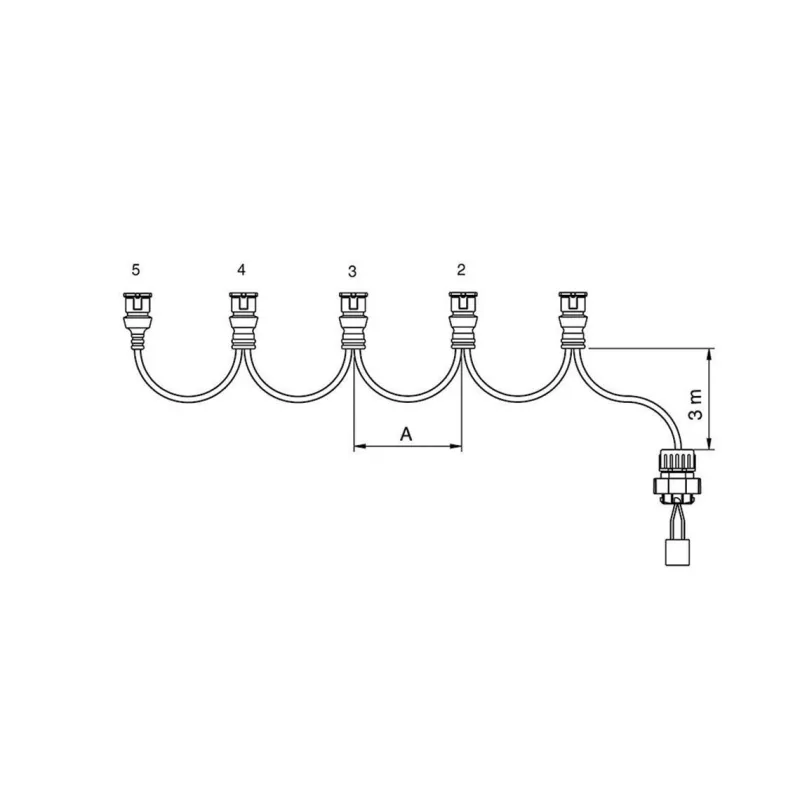 FCA - Arnés luz lateral 4 conectores JPT 3,5 m vignal 280099 FCA - Arnés luz lateral 4 conectores JPT 3,5 m vignal 280099