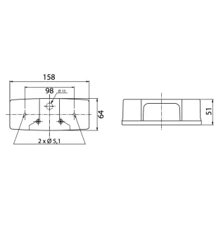 BBS5 - Left/Right tail light with vignal connector 500940