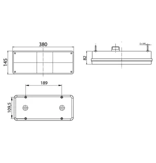 725 - Linkes Rücklicht mit hinterem IVECO-Stecker Vignal 725020