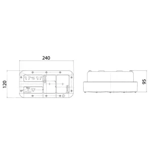 MILI - MILI Fanale posteriore sinistro con connettore vignal Amphenol 67513371