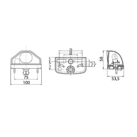 EPP96 - Eclaireur de plaque EPP96, câble click-in 410 mm vignal D10502