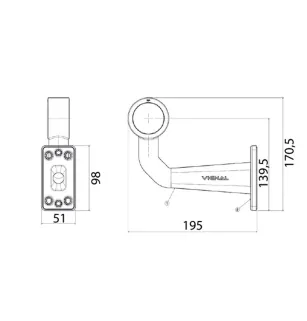 DX – Umriss- und Umrisslampen, 12/24 V Kristall + rotes Vignalkabel D10643
