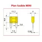 Fusible mini 3A - Vendu à l'unité