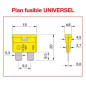 Fusible UNIVERSEL SAE J 1284 / DIN 72581 - ISO 8820 40 AMP