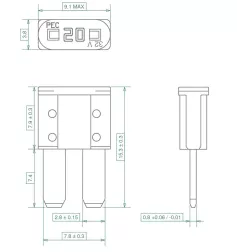 MIKRO-Sicherung - ISO 8820