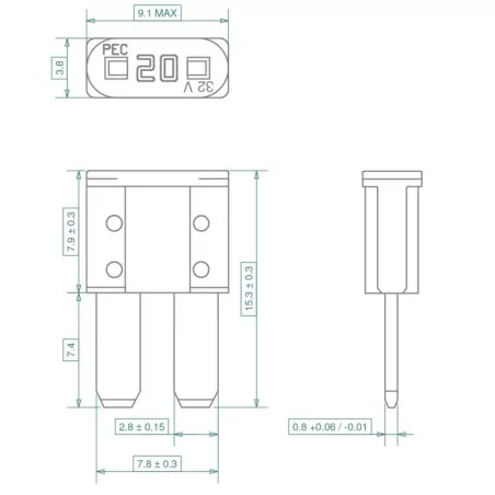 Fusible MIKRO- ISO 8820 10A