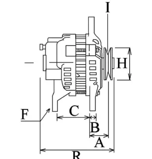 Alternatore 14 Volt 40 A, Chrysler 2642121