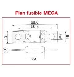Specific power fuses for starter protection