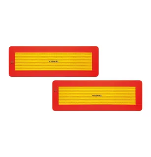 R70 - 2 targhe adesive rimorchio ECE 70/01 565 x 195 vignal D11259