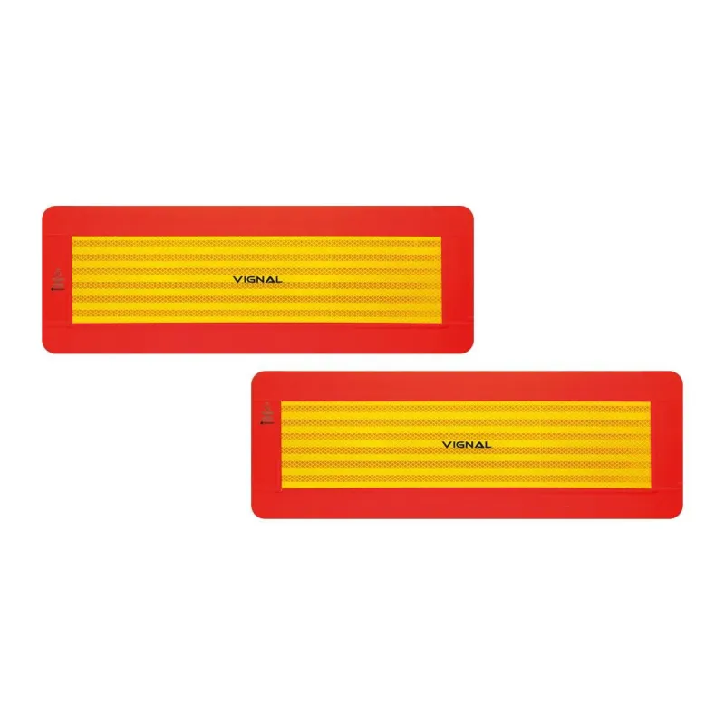 R70 - 2 placas de remolque adhesivas ECE 70/01 565 x 195 vignal D11259 R70 - 2 placas de remolque adhesivas ECE 70/01 565 x 195 vignal D11259