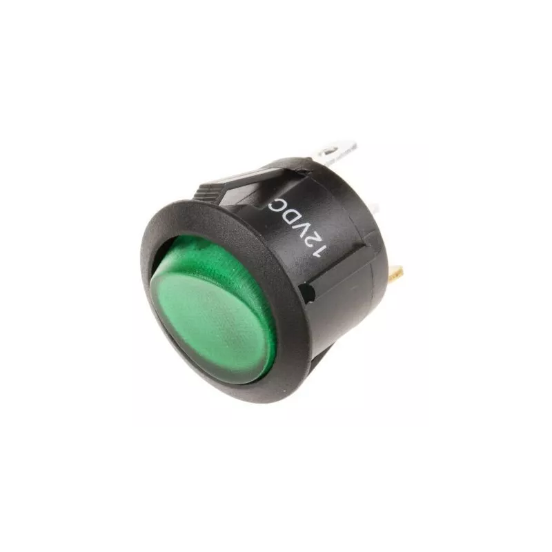 Interruptor oscilante iluminado verde liga-desliga