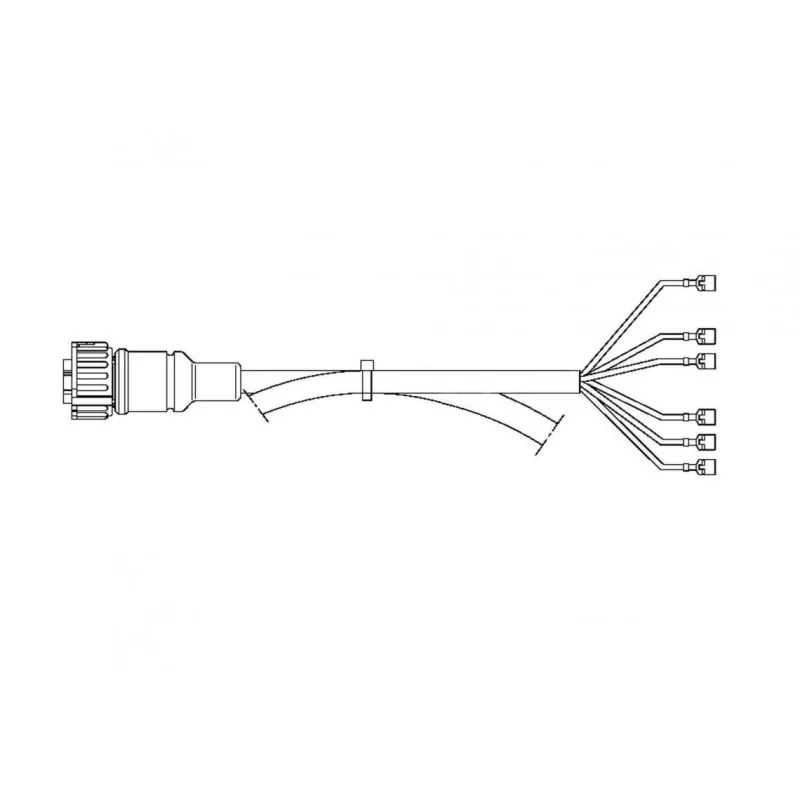 FCA - Cablaggio luci posteriori 7 vie 2500 mm vignal D11628
