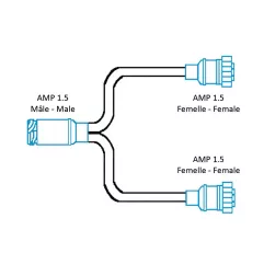 FCA - Doubleur de feux AMP 1.5 - 7 voies vignal D11689