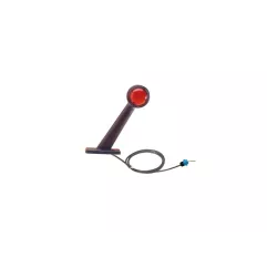 DX – Umriss- und Umrisslampen, 12/24 V, Kristall + rote Montage auf Anschlussmodul